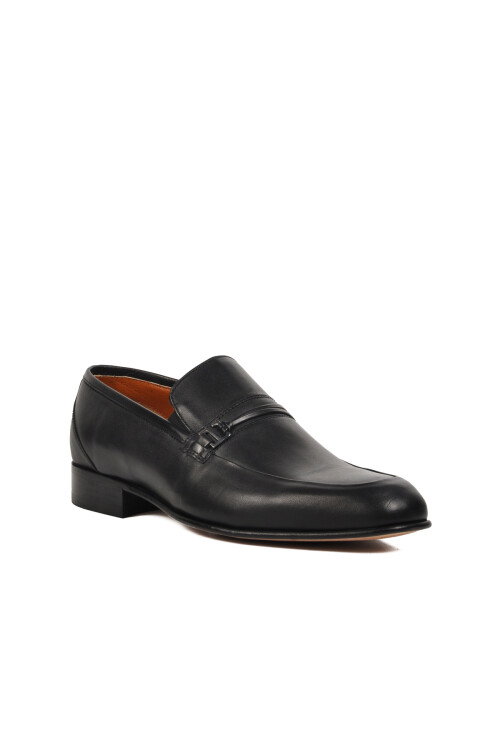 Black Genuine Leather Mens Classic Shoes Premium 02471 M