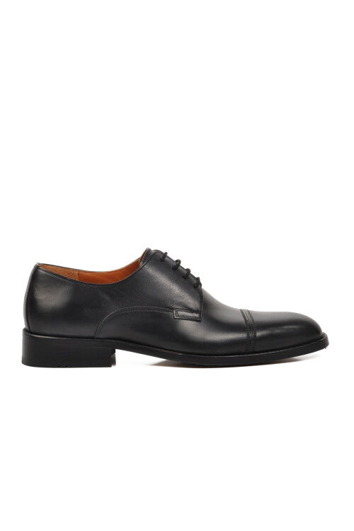 Black Genuine Leather Mens Classic Shoes Premium 03258 M