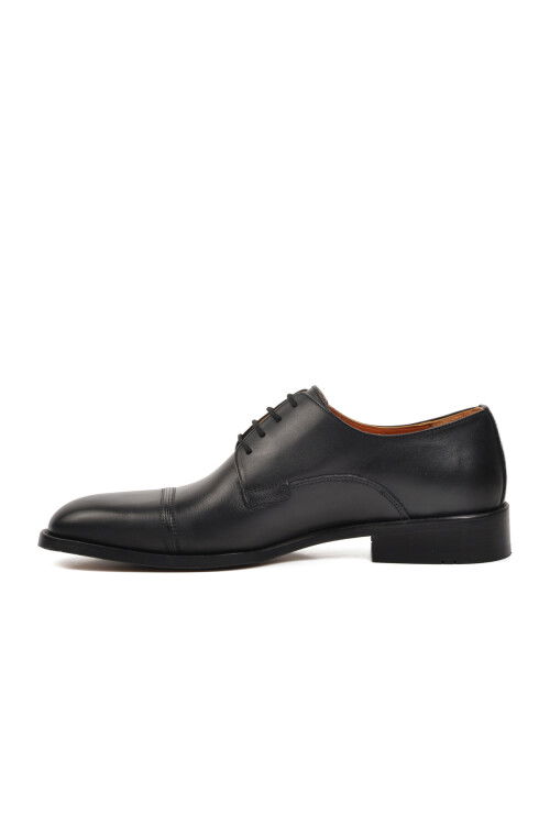 Black Genuine Leather Mens Classic Shoes Premium 03258 M