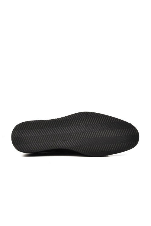 حذاء رجالي كاجوال من الجلد الطبيعي باللون البني الفاخر 33233 M