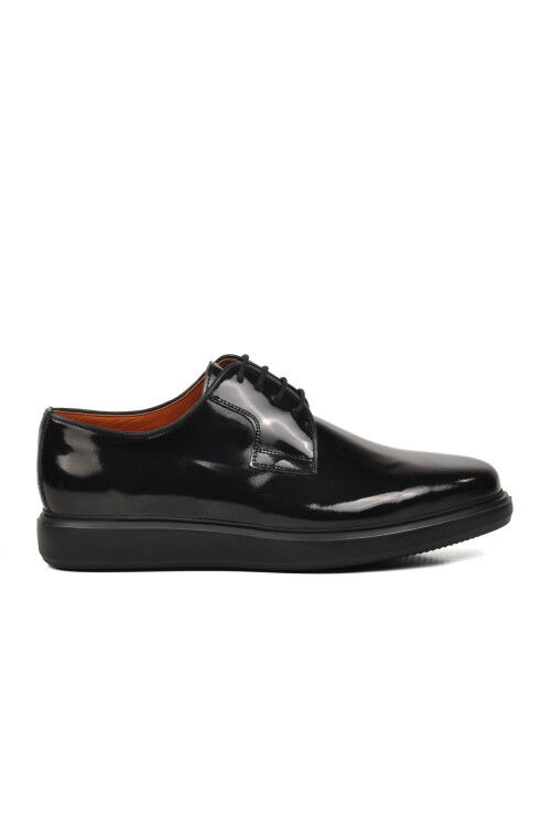 Black Patent Leather Genuine Leather Mens Casual Shoes Premium 33275 M