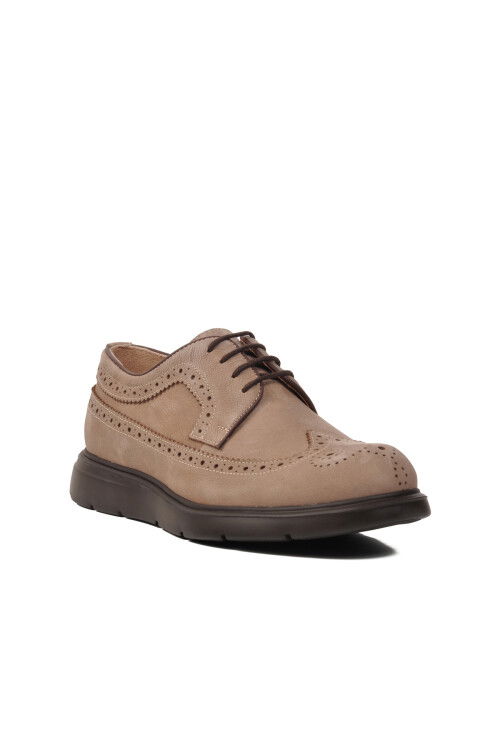 حذاء رجالي كاجوال فاخر من جلد المنك والنوبوك الأصلي 33281 M