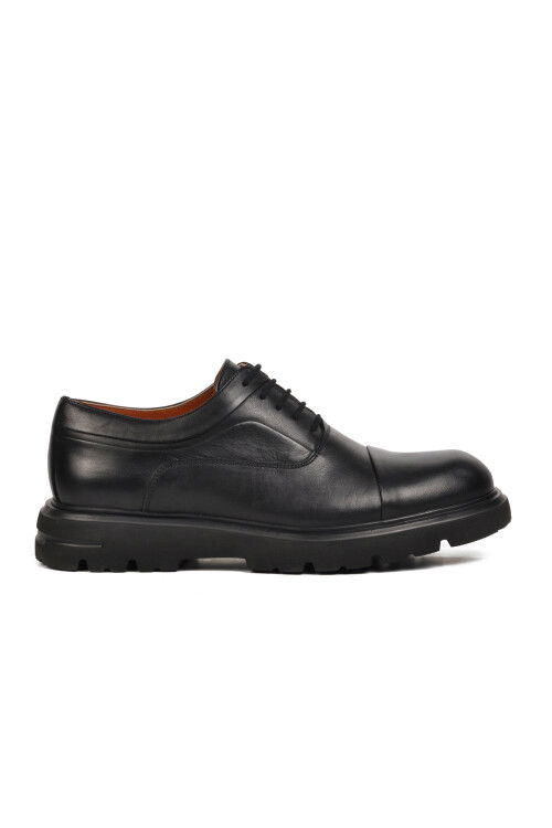 Black Genuine Leather Mens Casual Shoes Premium 33283 M