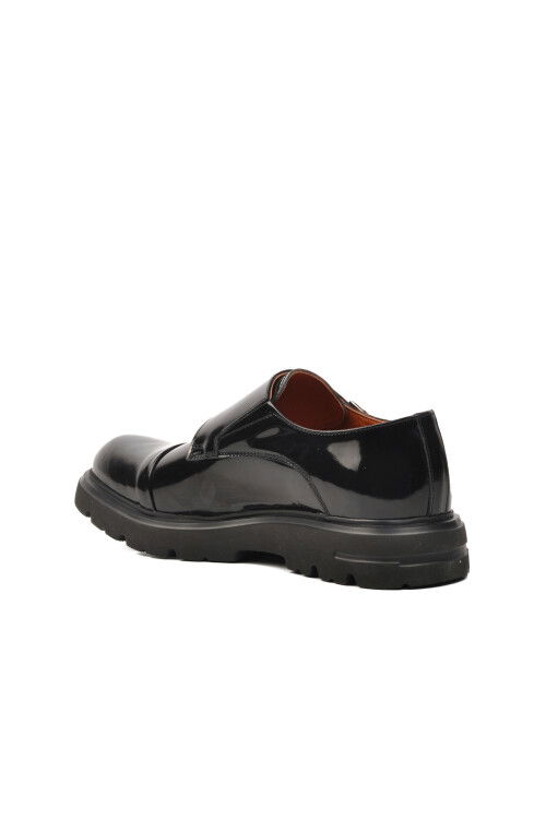 Black Patent Leather Genuine Leather Mens Casual Shoes Premium 33284 M