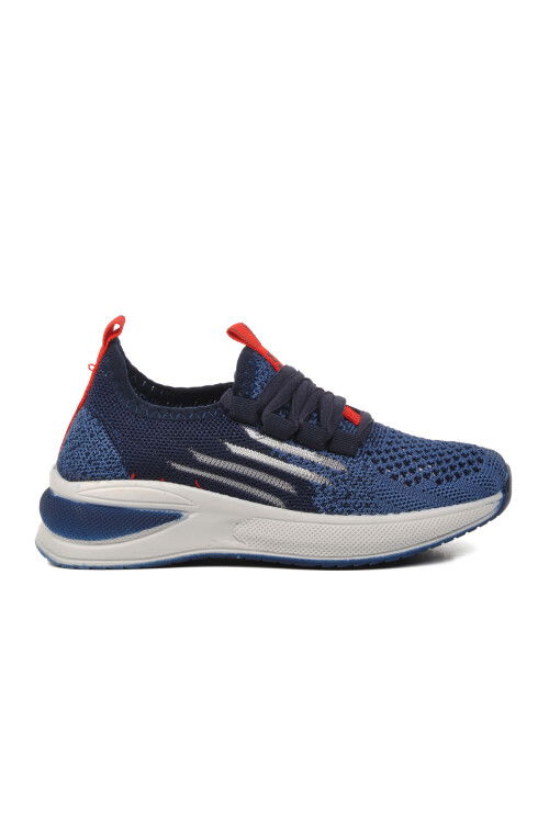 Navy Blue-Ice-Red Childrens Sneakers Ravello P