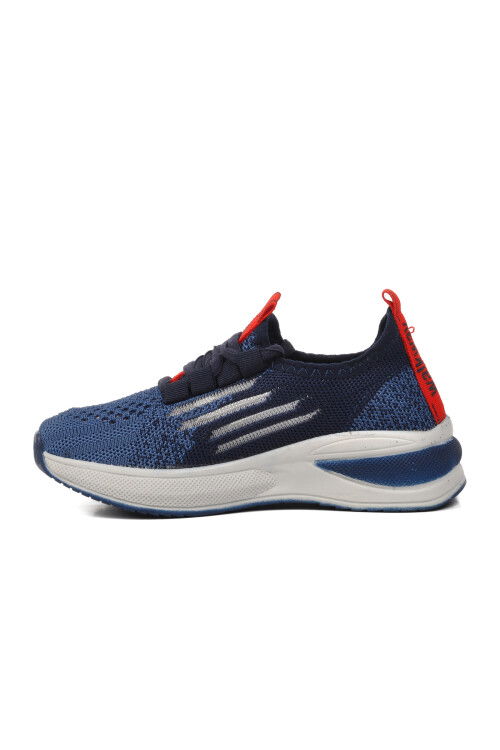 Navy Blue-Ice-Red Childrens Sneakers Ravello P