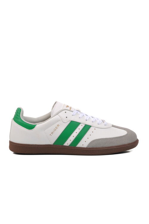 White-Green Unisex Sneaker Triger G