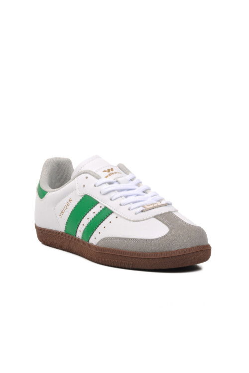 White-Green Unisex Sneaker Triger G