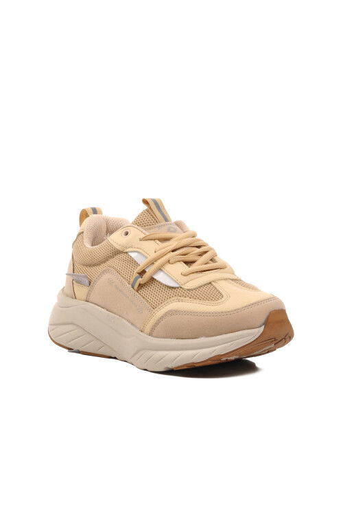 Beige-White Womens Sneakers 024 Z