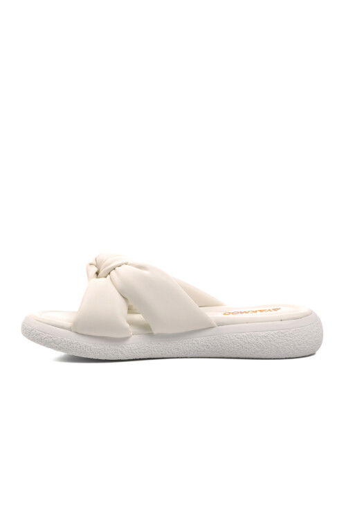 White Womens Slippers 0708 Z