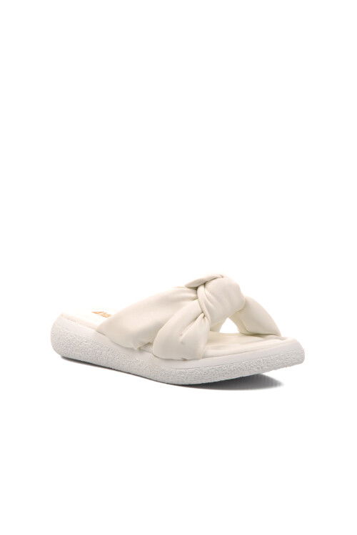 White Womens Slippers 0708 Z