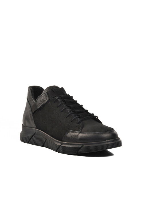 Black Nubuck Mens Casual Shoes 109 M