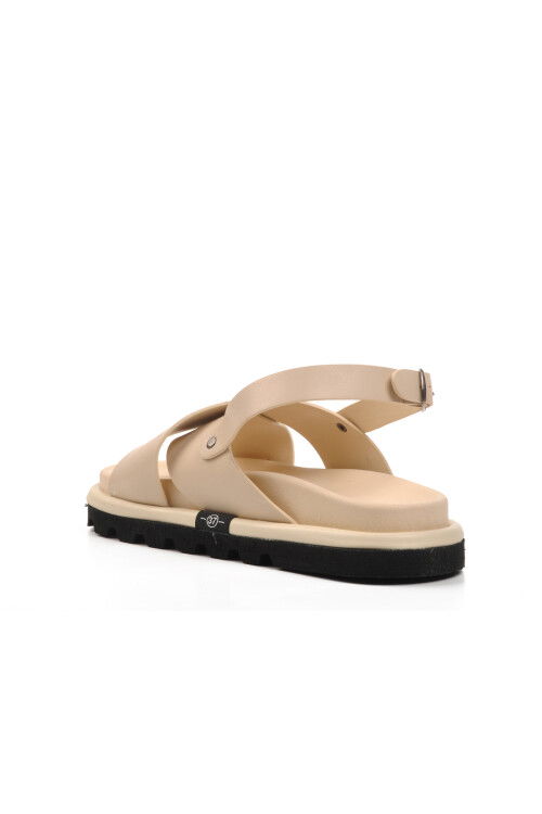 Beige Womens Flat Sandals 150 Z