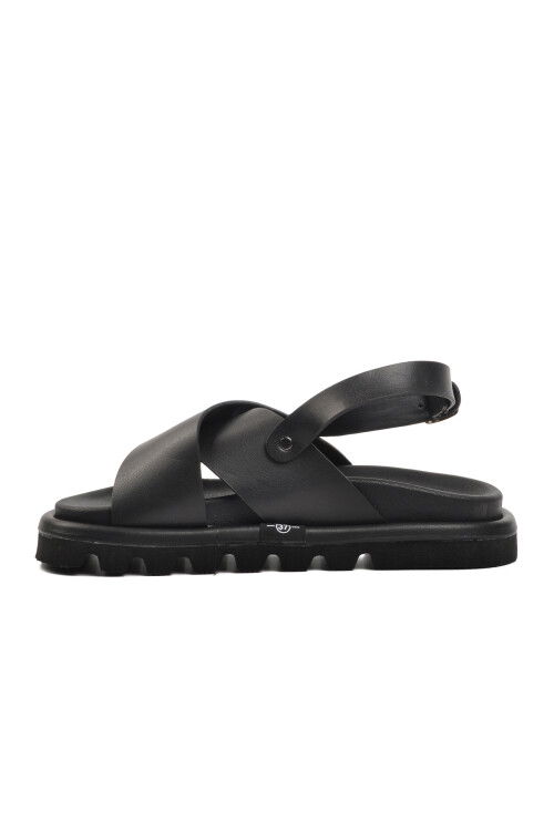 Siyah  Kadın Düz Sandalet 150 Z