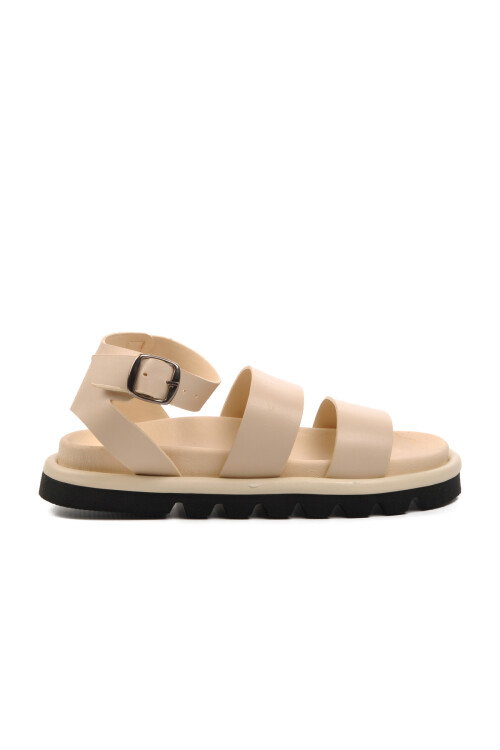 Bej  Kadın Düz Sandalet 158 Z