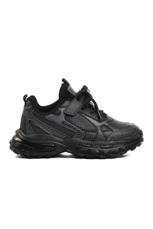 Black-Smoky Childrens Sports Shoes 1740 F