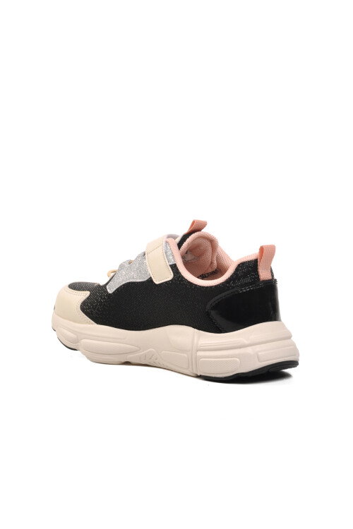 Cream-Black Childrens Sneakers 1751 F
