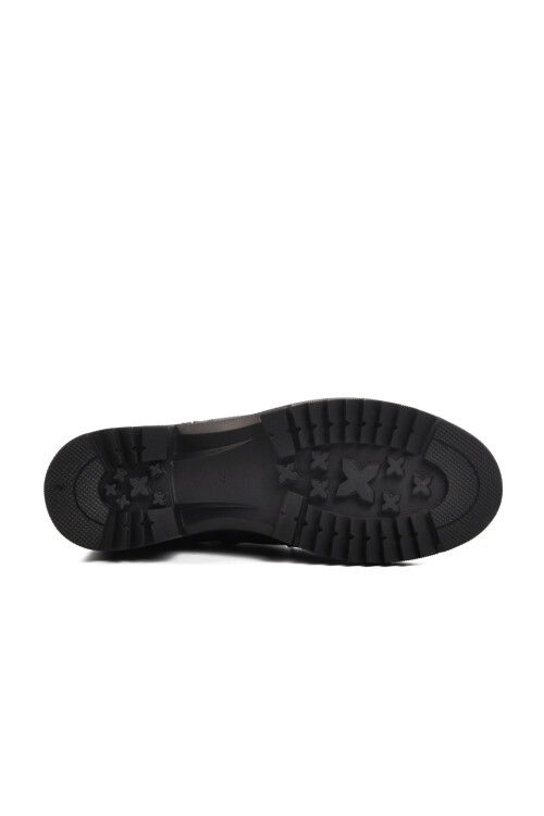 Siyah Hakiki Deri Kadın Bot 1950807K Z