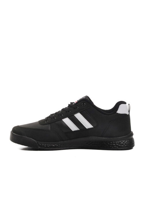 Black-White Lace-Up Mens Sneakers 2024-25K M