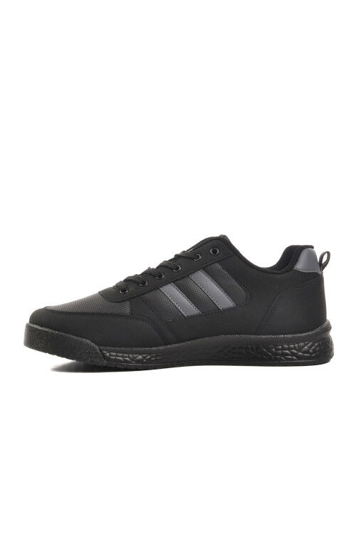 Black Lace-Up Mens Sneakers 2024-25K M