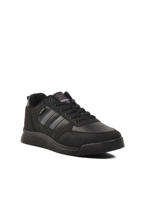 Black Lace-Up Mens Sneakers 2024-25K M