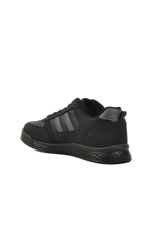 Black Lace-Up Mens Sneakers 2024-25K M