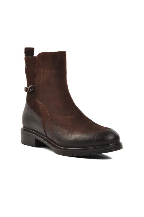 Brown Nubuck Womens Boots 20742K Z