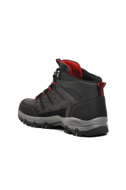 Black Water Repellent Non-Slip Sole Mens Outdoor Boots 21521 M