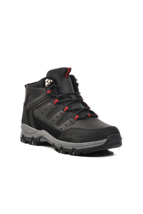 Black Water Repellent Non-Slip Sole Mens Outdoor Boots 21521 M