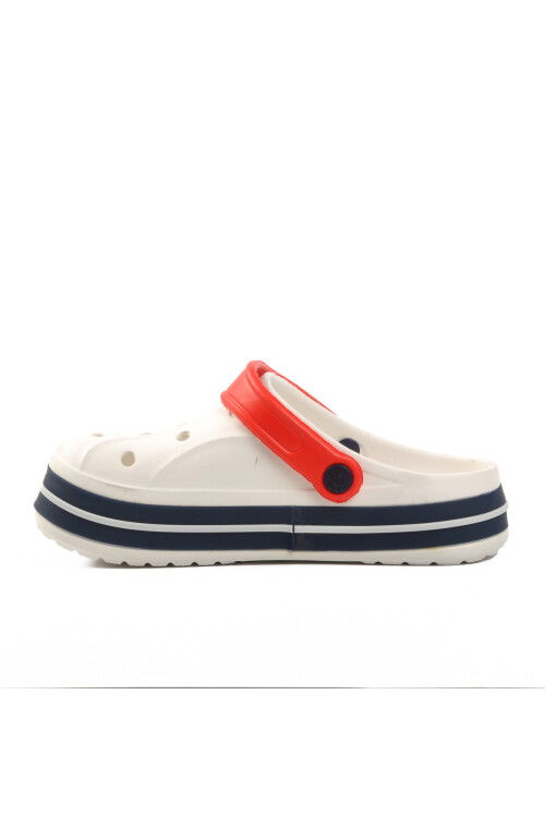 White Eva Light Unisex Sabo Slippers 216 G