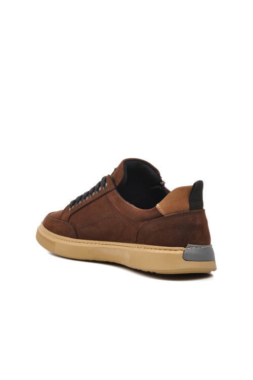 Brown Nubuck Mens Casual Shoes 231220 M