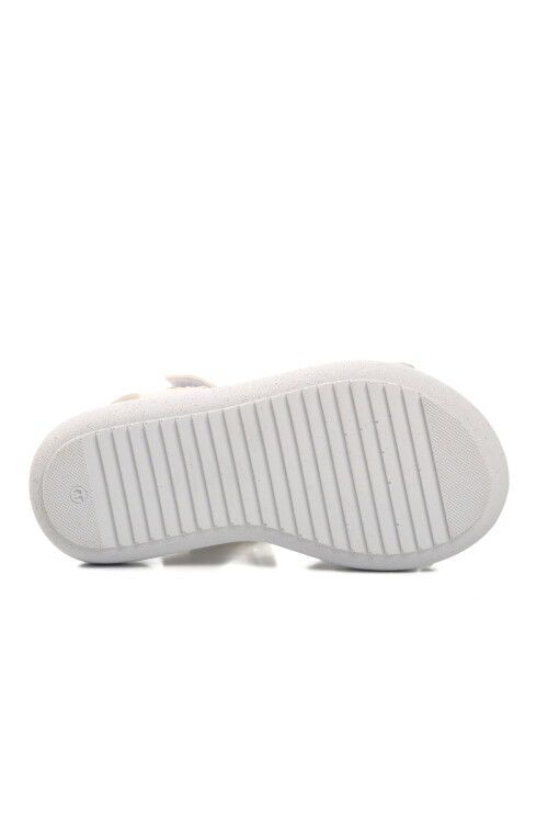 White Orthopedic Girls Sandals 24-401 P