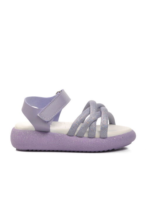 Lila Ortopedik Kız Çocuk Sandalet 24-401 P