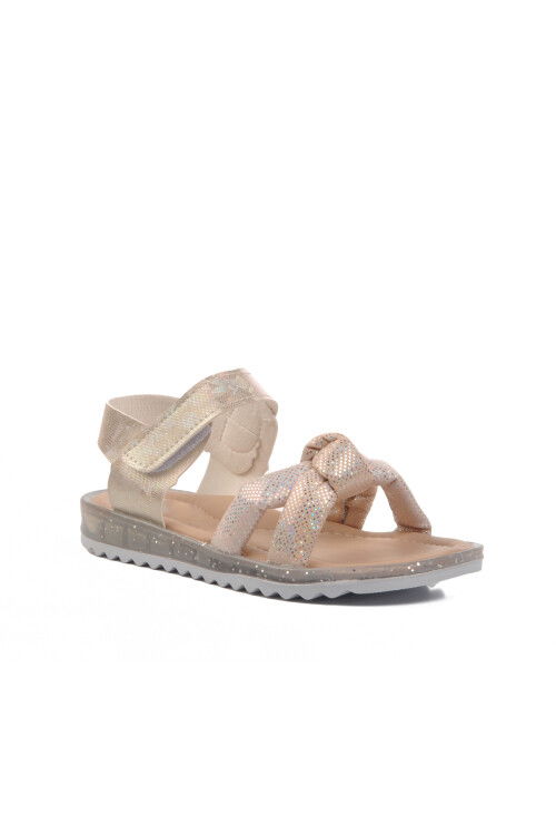 Sedef Simli Ortopedik Kız Çocuk Sandalet 24-409 F