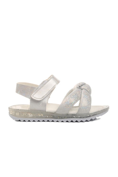 White Orthopedic Girls Sandals 24-409 P