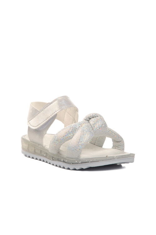 White Orthopedic Girls Sandals 24-409 P