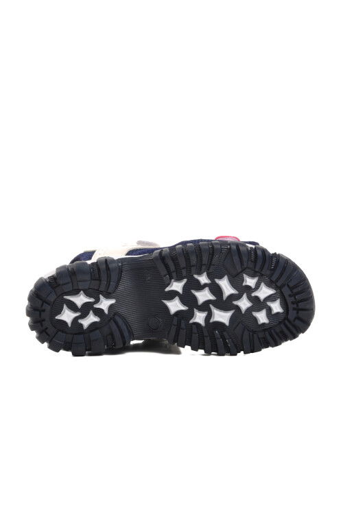 Navy Blue White Orthopedic Boys Sandals 24-410 F