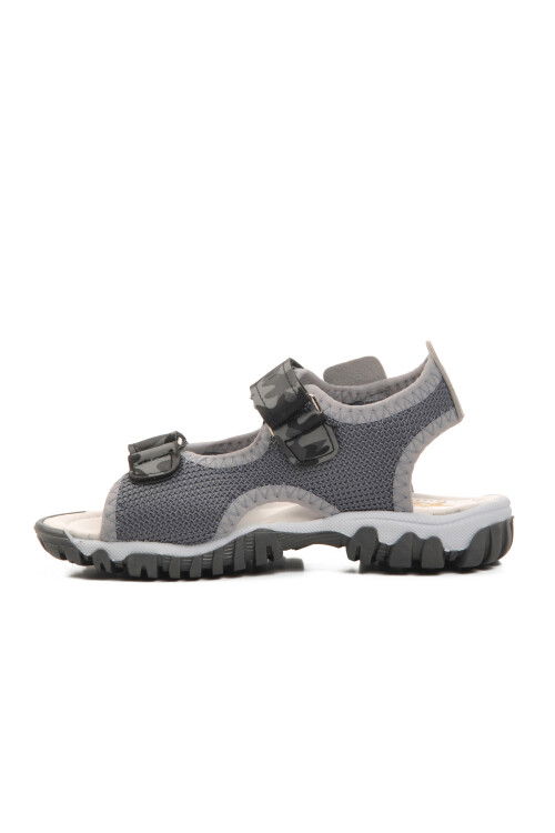 Gri Kamuflaj Ortopedik Erkek Çocuk Spor Sandalet 24-410 P