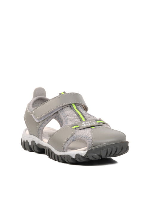 Light Gray Orthopedic Boys Sports Sandals 24-418 F