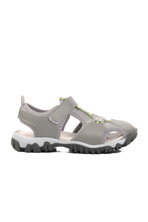 Light Gray Orthopedic Boys Sports Sandals 24-418 F