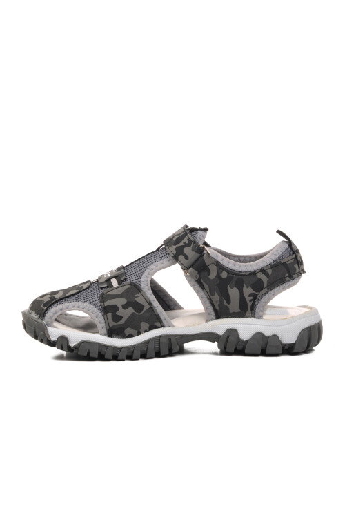 Gray Orthopedic Boys Sports Sandals 24-418 F