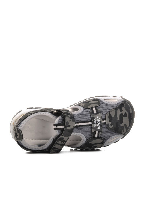 Gray Orthopedic Boys Sports Sandals 24-418 F