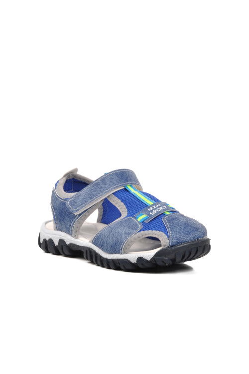 Blue Orthopedic Boys Sports Sandals 24-418 F