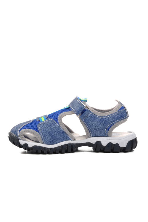 Blue Orthopedic Boys Sports Sandals 24-418 F