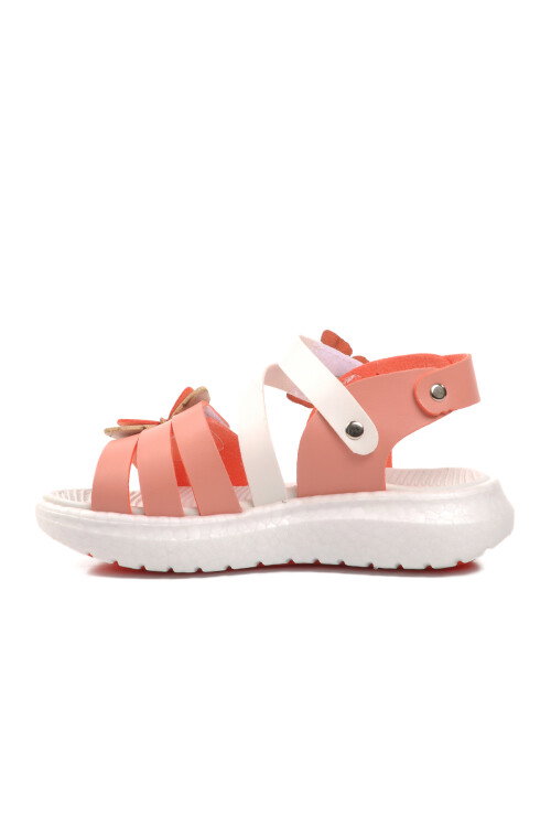 White-Powder Kids Flat Sandals 24-997 P