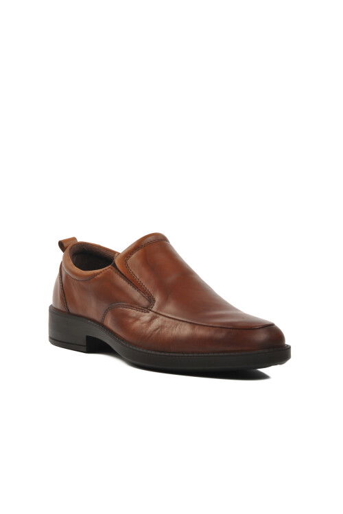 Tan Genuine Leather Orthopedic Mens Casual Shoes 28306 M