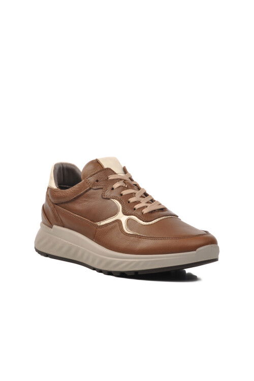 Tan Genuine Leather Orthopedic Mens Casual Shoes 28840 M