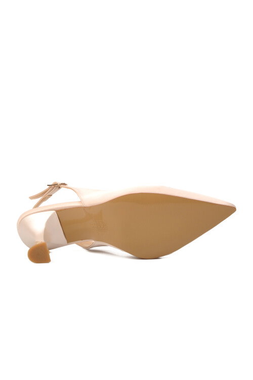 Beige Thin Heeled Womens Evening Shoes 312100 Z