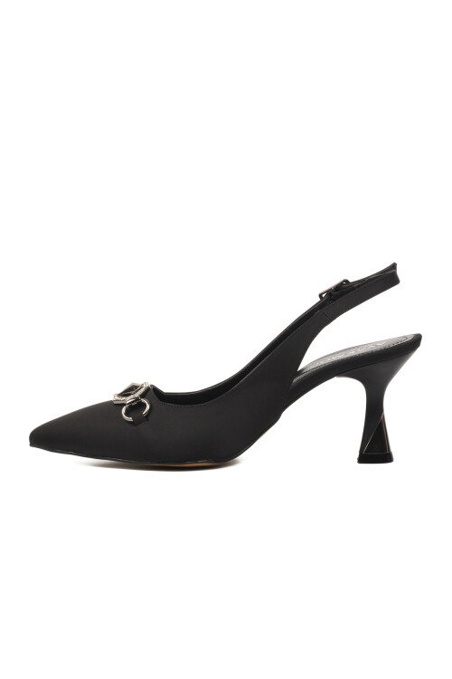 Black Thin Heeled Womens Evening Shoes 312100 Z