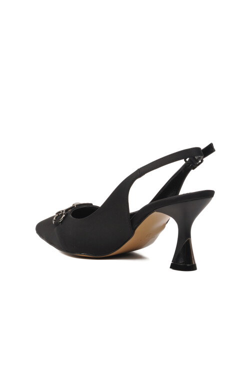 Black Thin Heeled Womens Evening Shoes 312100 Z
